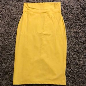 Bebe Extra Stretchy Pencil Skirt, Yellow